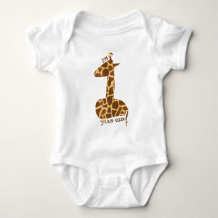Body Première Giraffe d'anniversaire