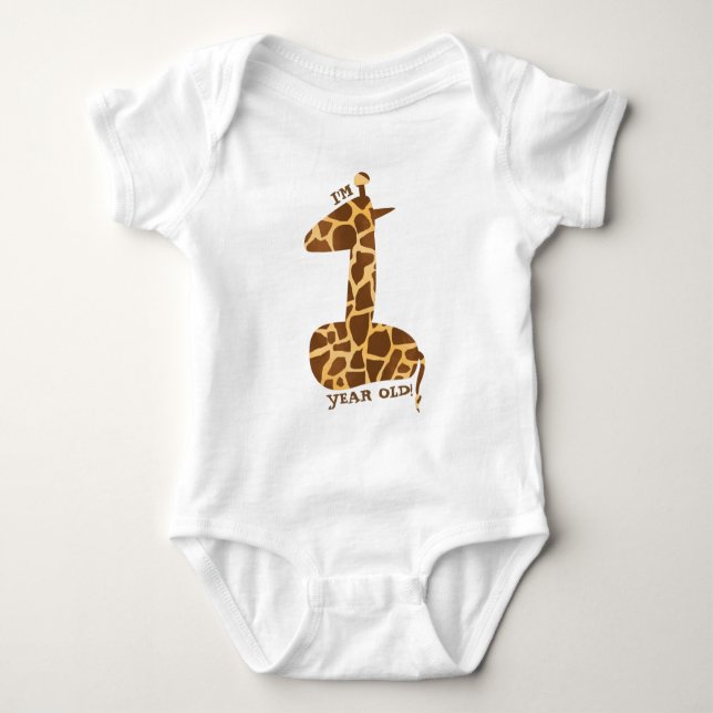 Body Première Giraffe d'anniversaire (Devant)
