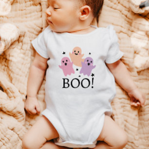 Body Première Halloween Boo mignonne Fille rose pourpre