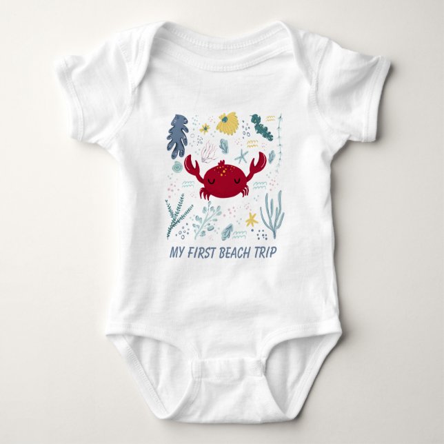 Body première sortie de plage unisex Bodysuit bébé (Devant)