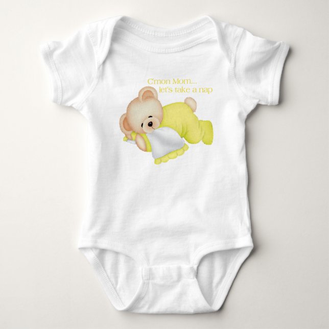 Body Prenons une sieste (jaune) - Creeper bébé (Devant)