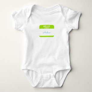 Body Préparatoire Bonjour Je M'Appelle BÉBÉ NOM Étiquet
