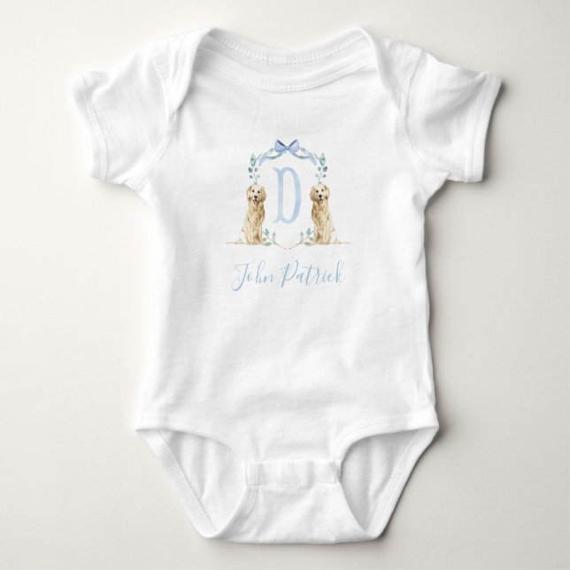 Body Preppy Southern Blue Chig Baby shower garçon bébé (Devant)