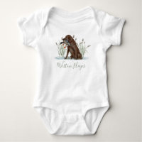 Preppy Southern Green Duck Chien Baby shower