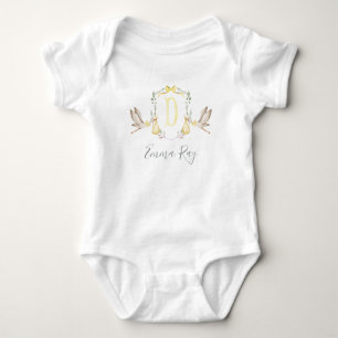 Body Préppy Southern Yellow Stork Girl Baby shower