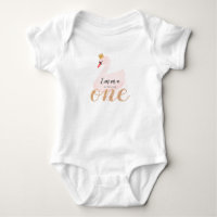 Princesse Cygne Fille Rose 1er Anniversaire