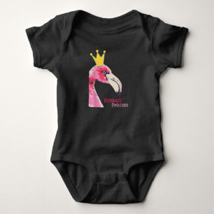 Body Princesse d'anniversaire Fille Flamant rose Joli