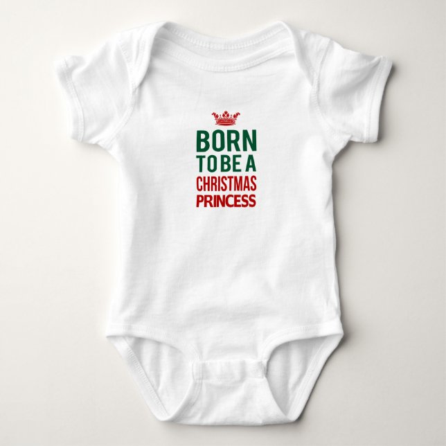 Body Princesse de Noël bébé rampant (Devant)