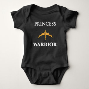 Body Princesse Guerrière Baby Girls Dark Shirt