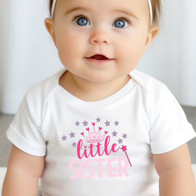 Body Princesse Petite Sœur Frère Bébé (Little Sister Baby Shirt)
