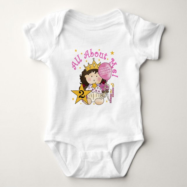 Body Princesse Tout sur moi 2e anniversaire (Devant)