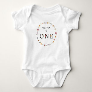 Body Printemps Fleur sauvage fille premier anniversaire