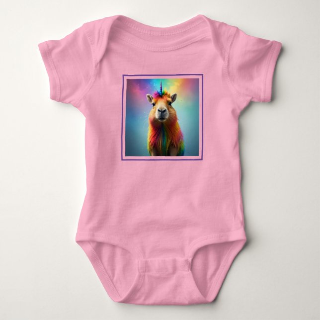 Body Prismhorn : La Licorne Capybara arc-en-ciel (Devant)