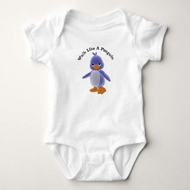 Body Promenade comme un T-shirt de chenille de pingouin (Devant)