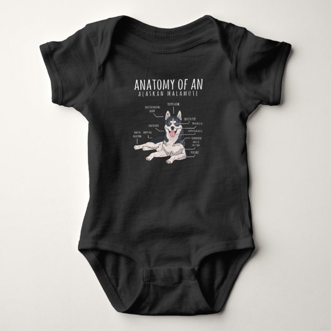 Body Propriétaire de chien drôle de malamute de l'Alask (Devant)