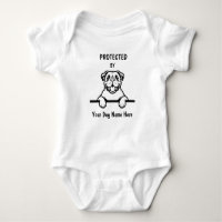 Protected by American Bulldog Chien, Custom Chien