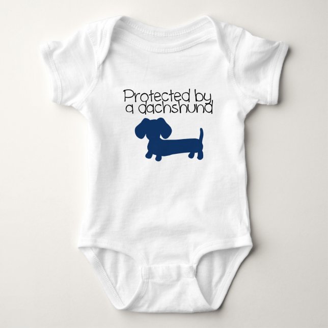 Body Protégé par un Dachshund (bleu) (Devant)