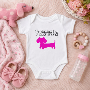 Body Protégé par un teckel (rose)