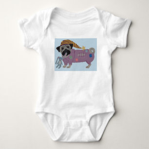 Body Pug en pyjama 