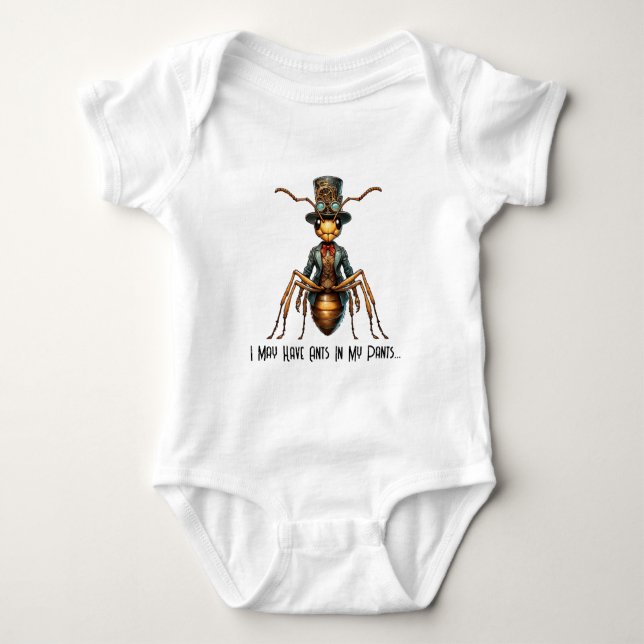 Body Punaise Steampunk - Je peux avoir des fourmis dans (Devant)