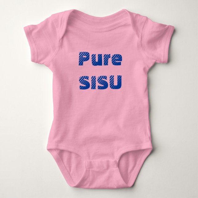 Body Pure SISU Finlandais Bébé Un Pièce (Rose) (Devant)