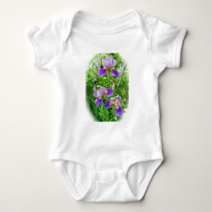 Body Purple Iris Trio Baby Onsie