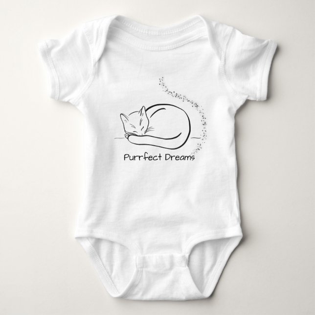 Body Purrfect Dreams - Design d'art de la ligne de chat (Devant)