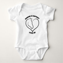 Quelqu'un dans le Kentucky m'aime Baby Bodysuit