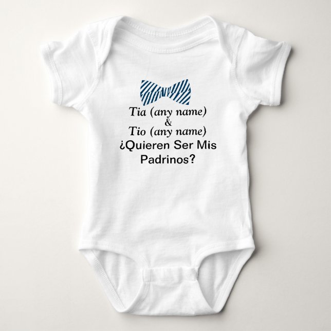 Body Quieres Ser Mis Padrinos Godfather Proposal Baby B (Devant)