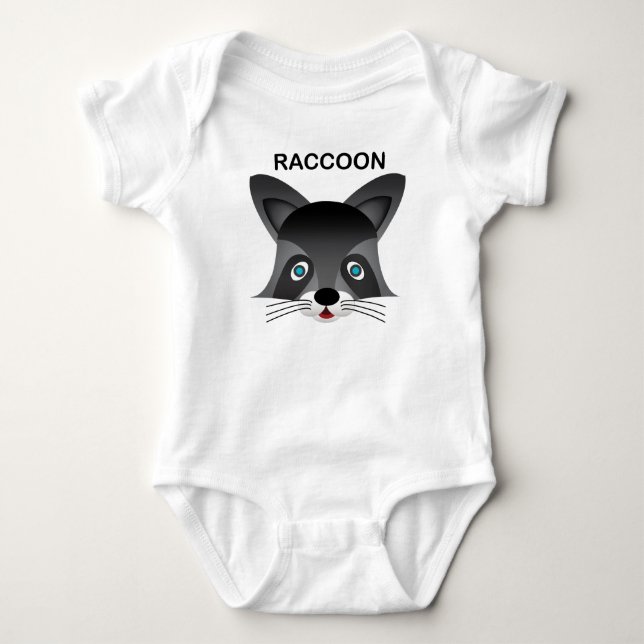 Body Raccoon - Bodysuit Baby Jersey (Devant)