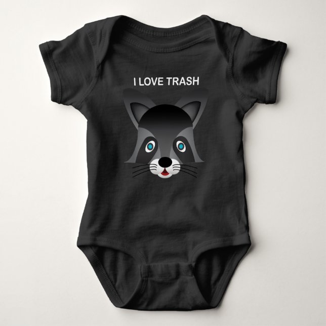 Body Raccoon - Bodysuit Baby Jersey (Devant)