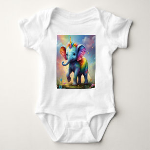 Body Radiant Merveilles : Le Rainbow Baby Unicorn Eleph