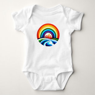 Body Rainbow City Skyline Urban Diversity & Hope Design