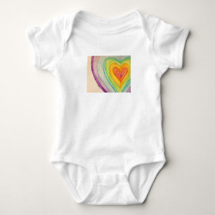 Body Rainbow Friendship Hearts Love Custom Art Bodysuit