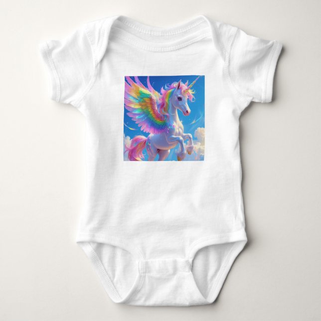 Body Rainbow Winged Prancing Unicorn (Devant)