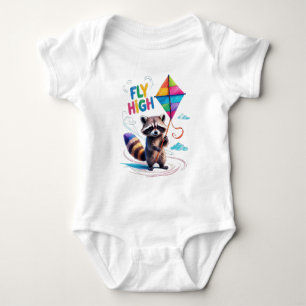 Body Raton laveur et écureuil mignons avec ballon volan