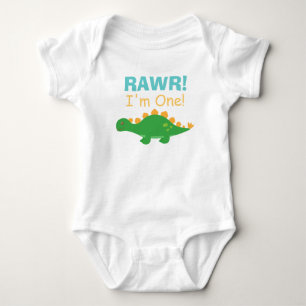 Body Rawr, I am One, mignon dinosaure pour bébés