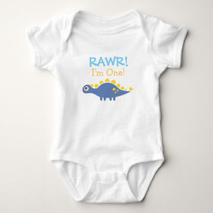 Body Rawr, I am One, mignon dinosaure pour bébés