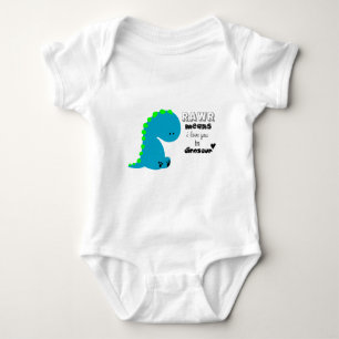 Body Rawr veut dire que je t'aime en chemise DINOSAUR