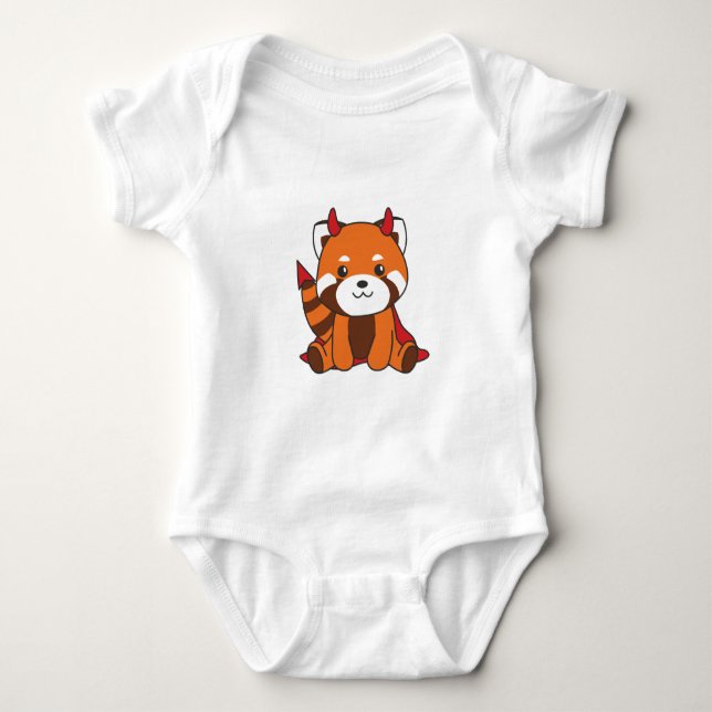Body Red Panda Halloween Cute Devil Witch Costume (Devant)