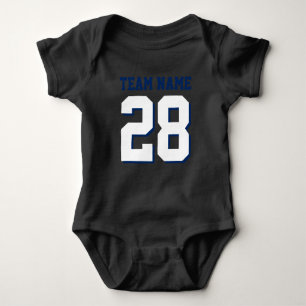 Body Red White Blue Football Jersey Sports Baby Romper