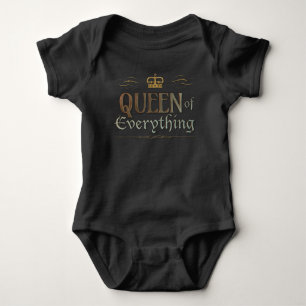 Body REINE de tout - Gold Royal Crown Letters