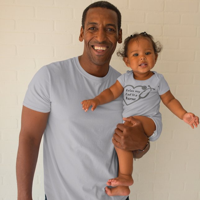 Body Relax Mon Père Est Un Infirmier Coeur Stethoscope  (Créateur téléchargé)