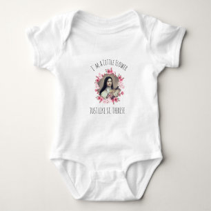 Body Religieuse Fille Bébé St. Therese Roses roses rose