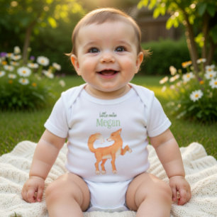 Body Renard Mignon Nom Personnalisé "Petit Chéri" Bébé