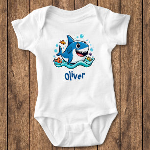 Body Requin bleu de dessin animé mignon