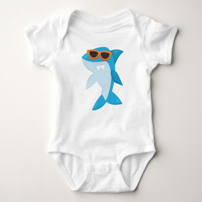Body Requin mignon, Requin Cool, Requin Aux Lunettes De (Devant)