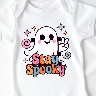 Body Restez Éffrayant Super Fantôme Retro Pastel Hallow
