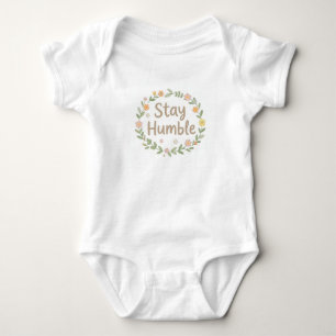 Body Restez humble tons terreux texte sur fond blanc