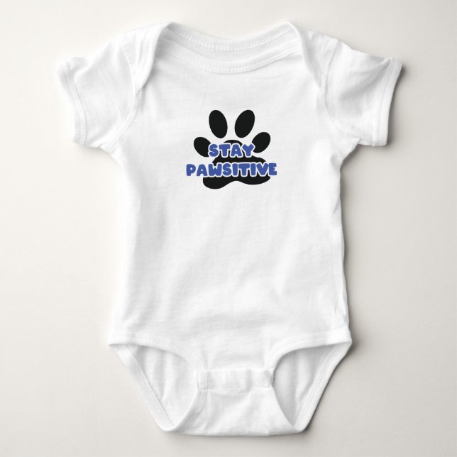 Body Restez Pawsitive Funky Animal Paw (Devant)